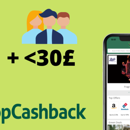 TOPCASHBACK: CashBack + 55£ per Te + 30£ per Ogni Amico