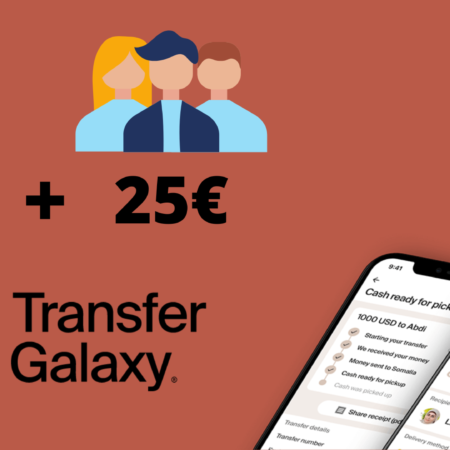 TRANSFERGALAXY: 25€ per Te + 25€ per Ogni Amico