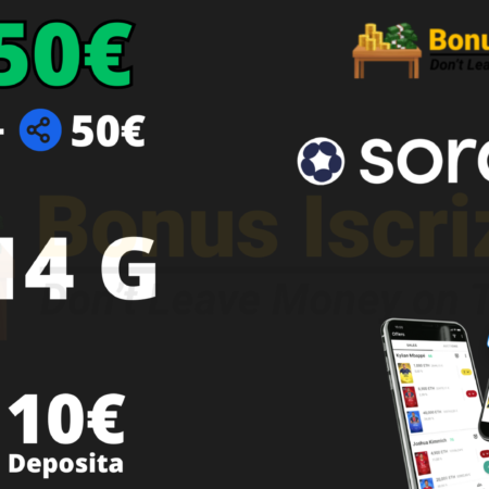 BONUS SORARE: 50€ per Te in 14 Giorni con 10€ di Deposito